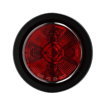 Abrams 2.5" Round Red 13 LED Trailer Clearance Side Marker Light TML-R213-R